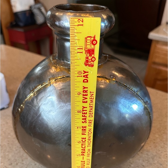 Antique Water Flask ,Water Bottle ,Brass Vase, Home Deco ,Collectible Vase - Picture 3 of 12